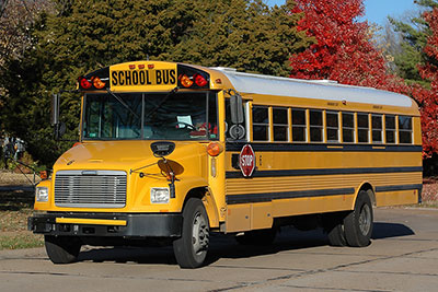 US-Schulbus in Dresden