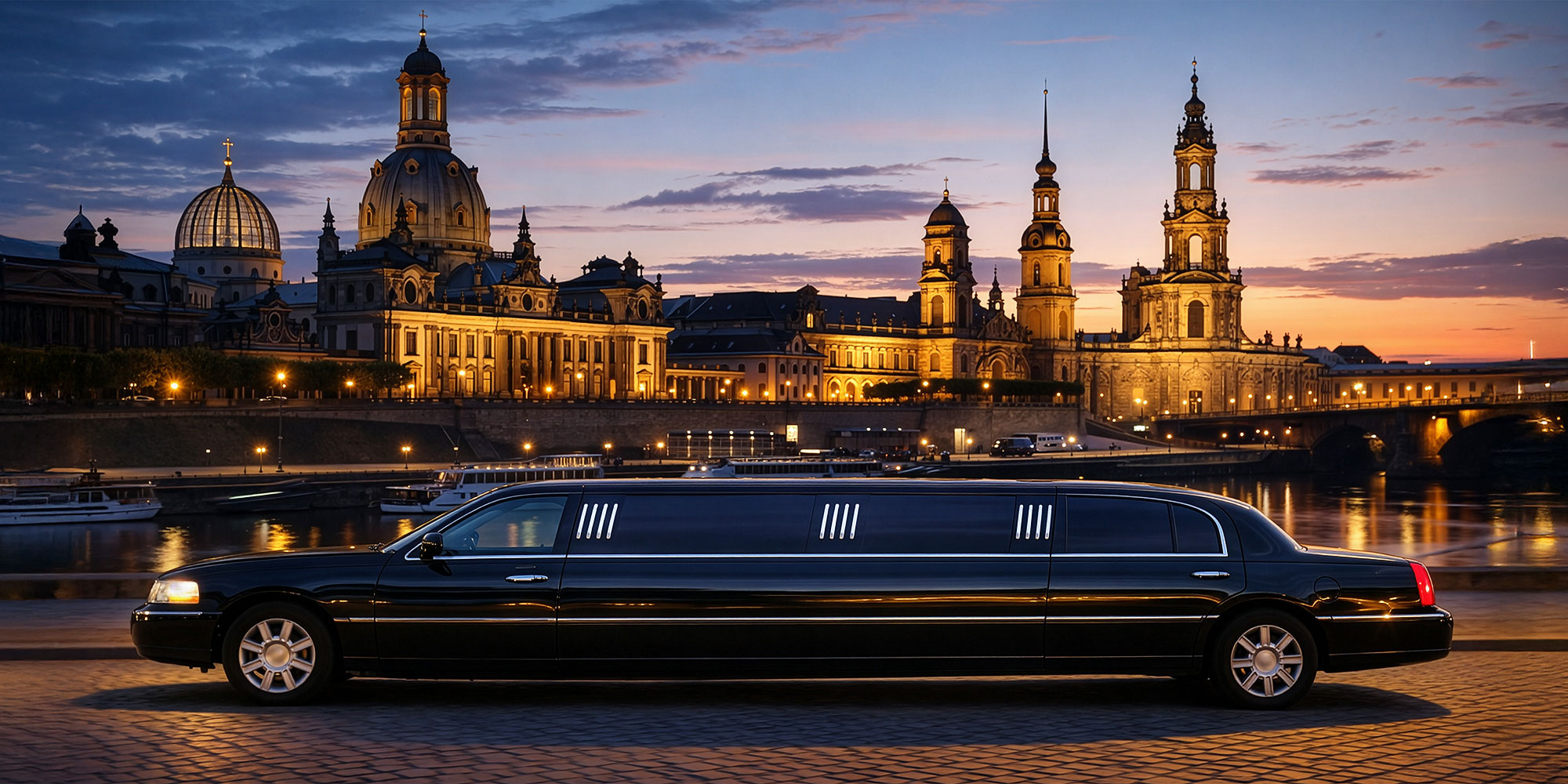 Lincoln Town Car Stretchlimo in Dresden / Lincoln Town Car stretch limousine in Dresden
